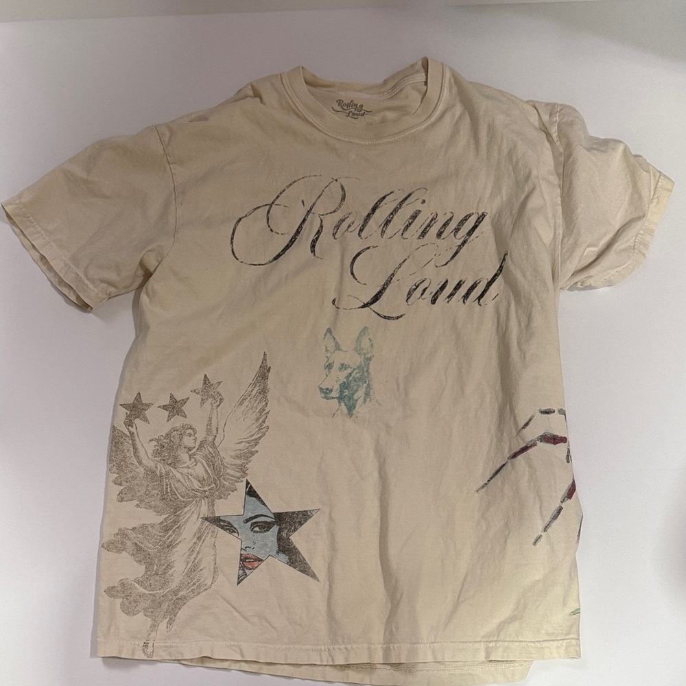 Rolling Loud Cream Graphic Tee